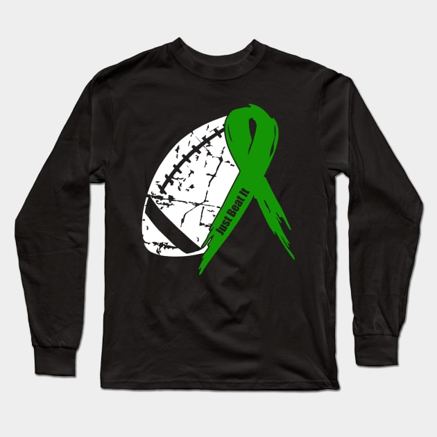 Mental Illness Awareness Football Ribbon Long Sleeve T-Shirt by KHANH HUYEN